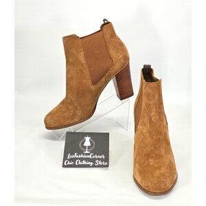 Michael Kors Women's Caramel Leather Lottie Chelsea Bootie Size 11 1835